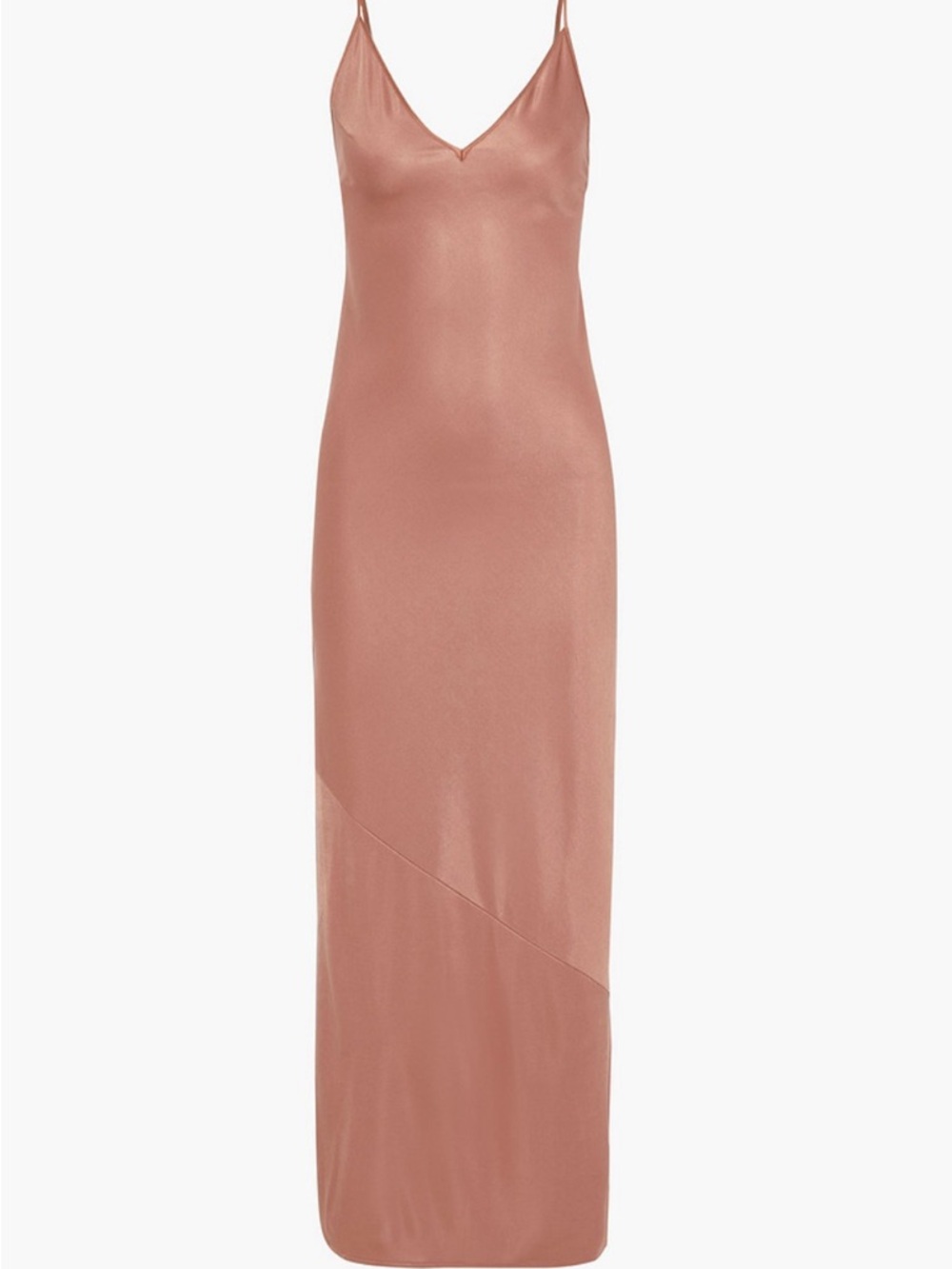 Fleur du Mal Slip Maxi Dress in Antique Rose